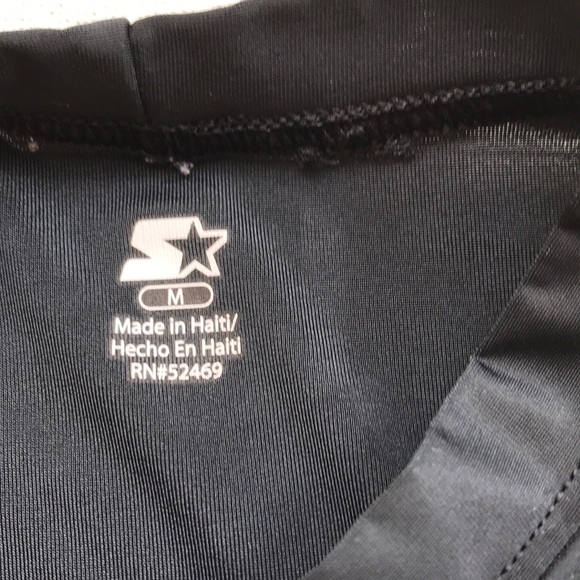 Black Fitted Neck Athletic Long Sleeve - Picture 3 of 4